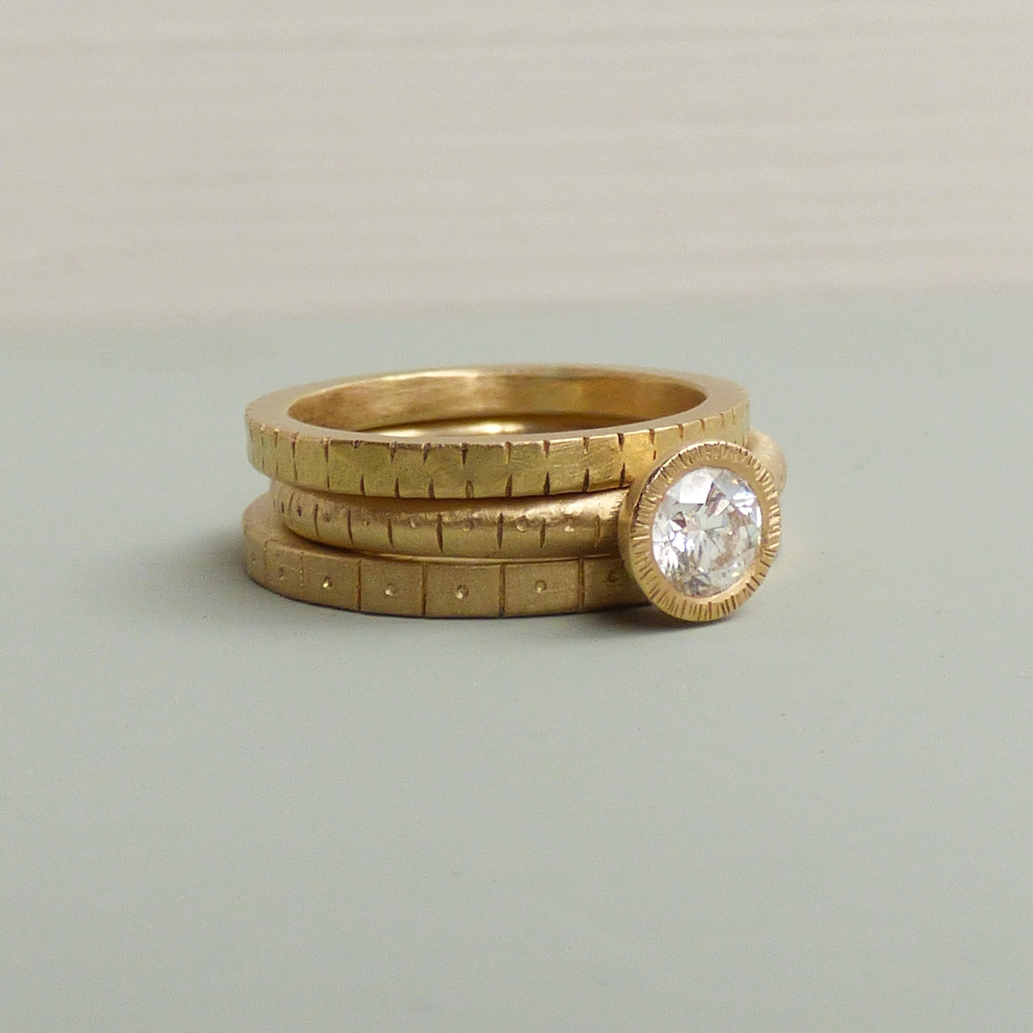 Im Angebot: The Callie Ethical Verlobungsring CanadaMark 0,4 Karat Diamant 18ct Gold () 2
