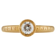 The Callie Ethical Engagement Ring CanadaMark 0.4 carat Diamond 18ct Gold