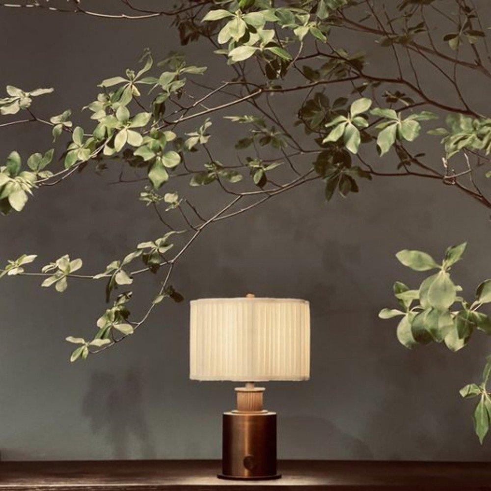 The Camellia Portable LED Lamp in Glass and Bronze by André Fu Living en vente 2