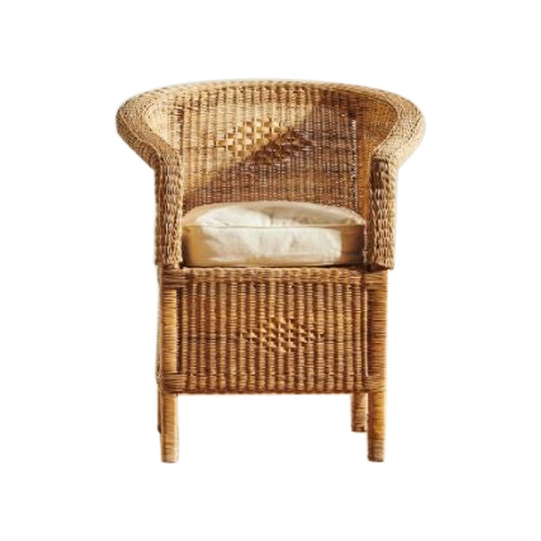 The Cane Reflection Chair in Wood by Malawi Cane