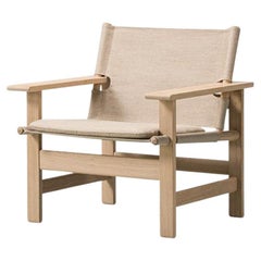 Chaise en toile de Brge Mogensen pour Fredericia