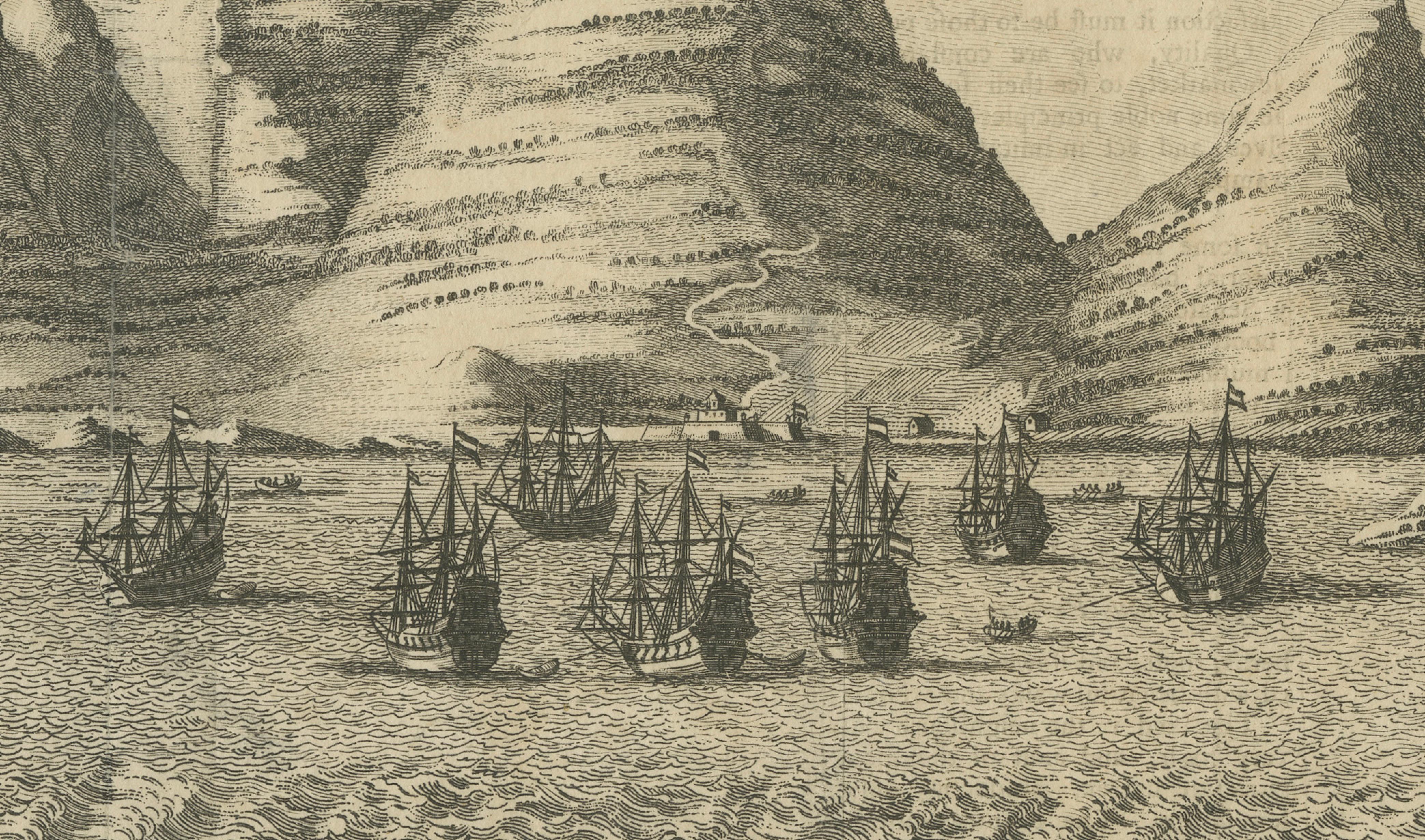 The Cape of Good Hope — VOC Anchorage and Table Mountain, c.1750