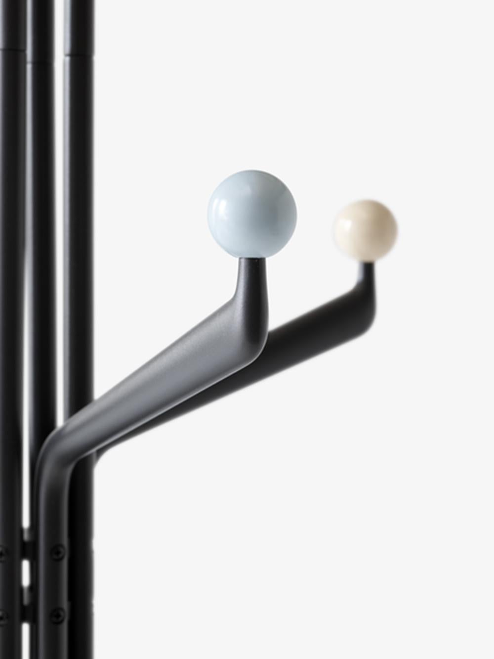 Danish Capture SC77 Coat Stand, Graphite & Coloured, by Space Copenhagen for &Tradition For Sale