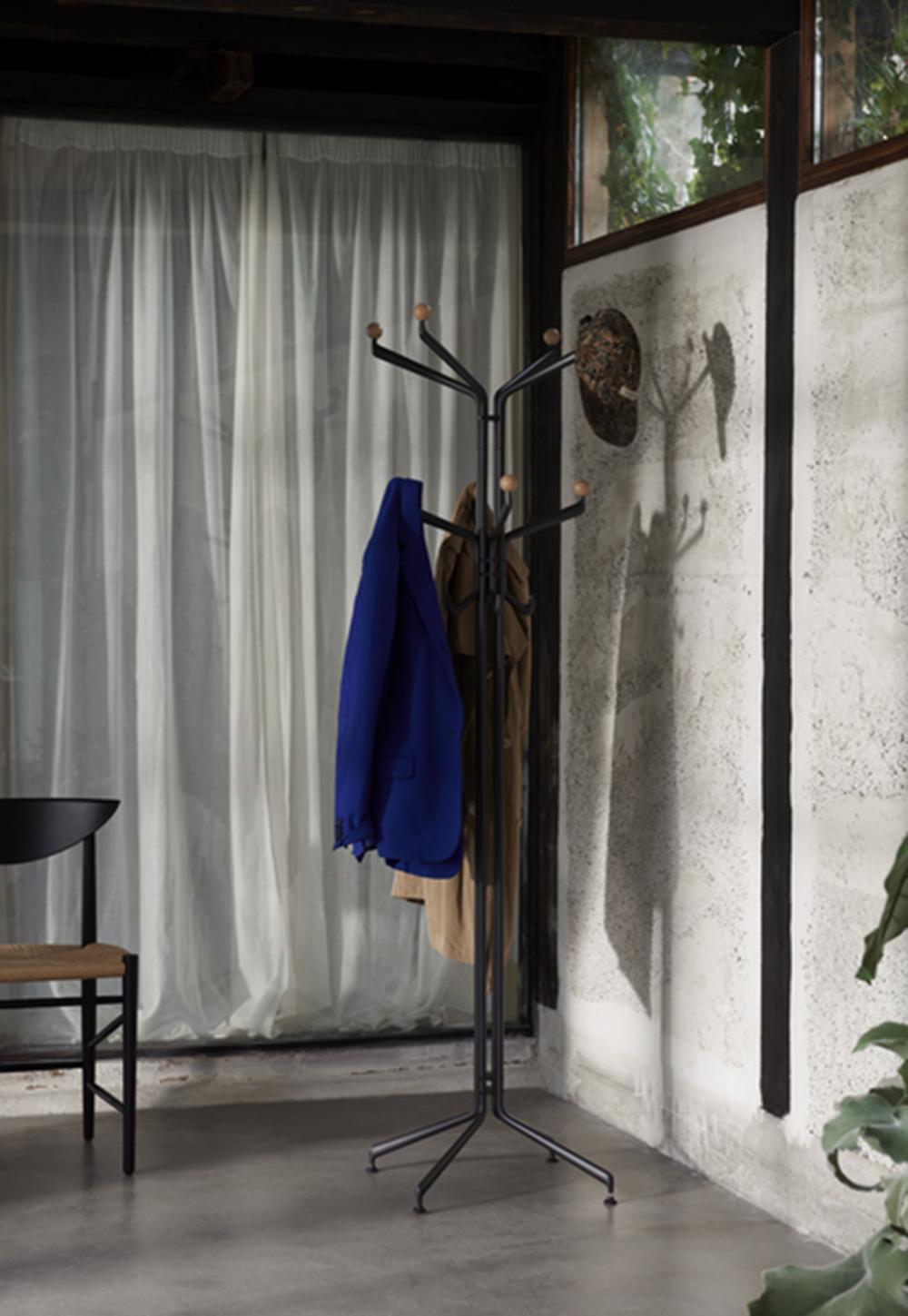 Contemporary Capture SC77 Coat Stand, Graphite & Coloured, by Space Copenhagen for &Tradition For Sale