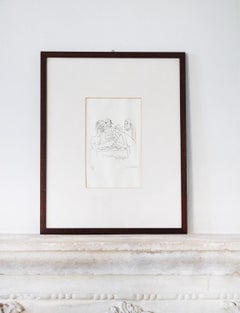 1950s Italian Lithograph Signed by Mino Maccari, 1950s