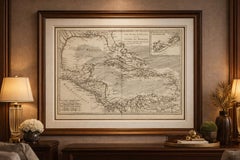 The Caribbean & Gulf of Mexico – Rigobert Bonne’s Antilles Map, c.1780