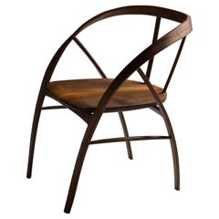 Carol Chair in Bent Wood Walnut and English Walnut by Jonathan Field