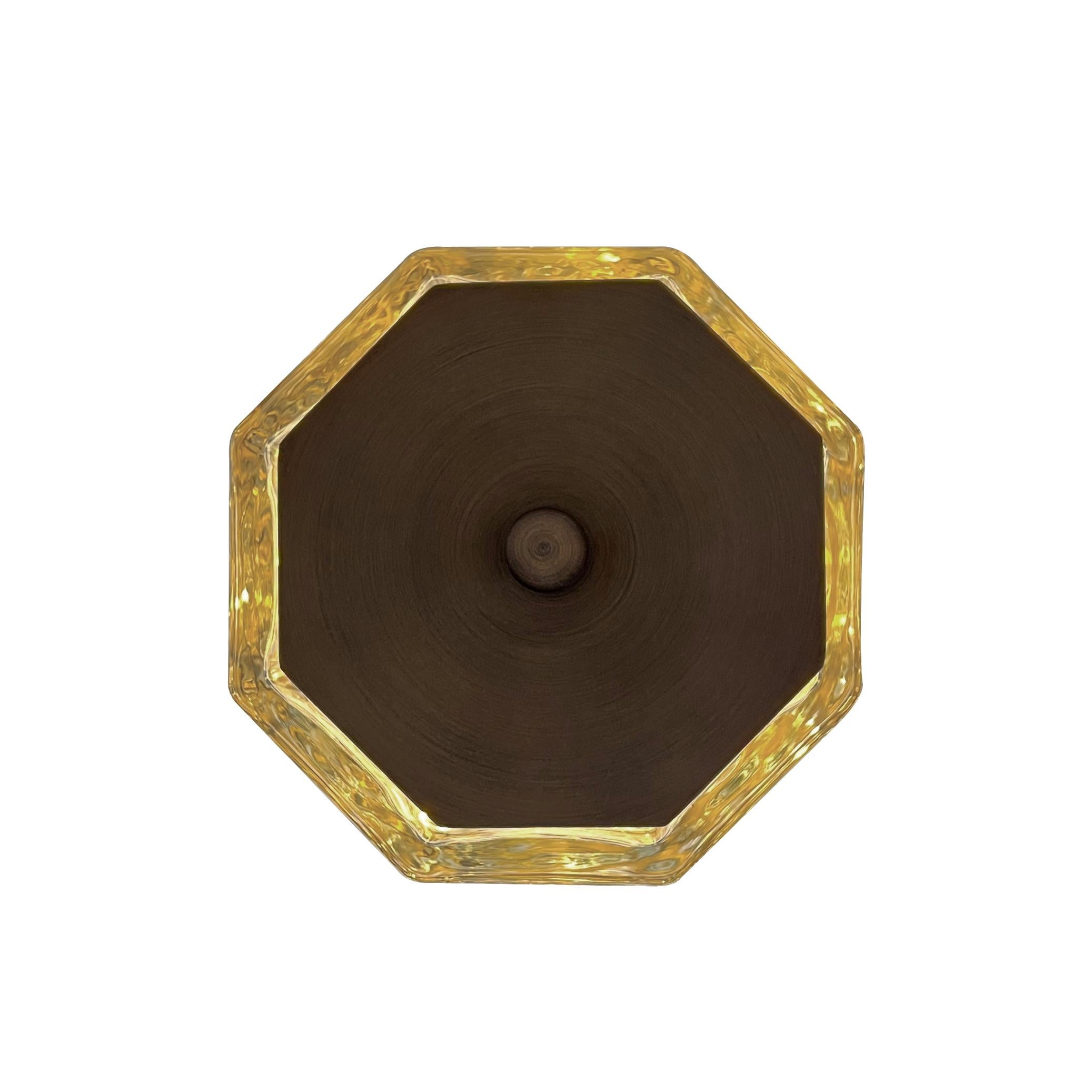 The Caorusel Tragbare LED-Lampe aus Glas und Bronze von André Fu Living (Eloxiert) im Angebot