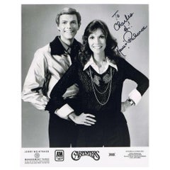 Fotografia autografata dei Carpenters degli anni '70