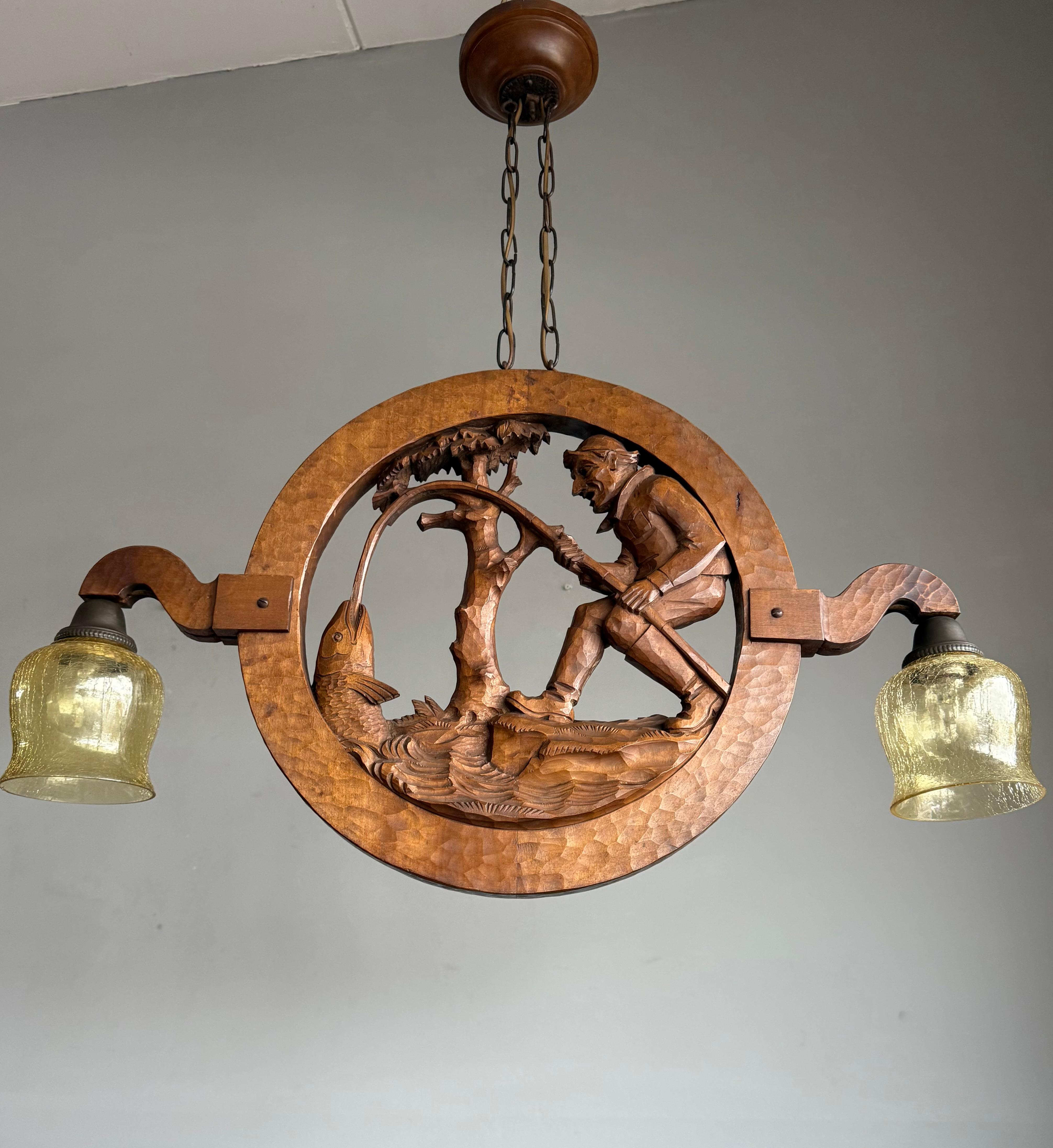 Intagliato a mano Lampadario 