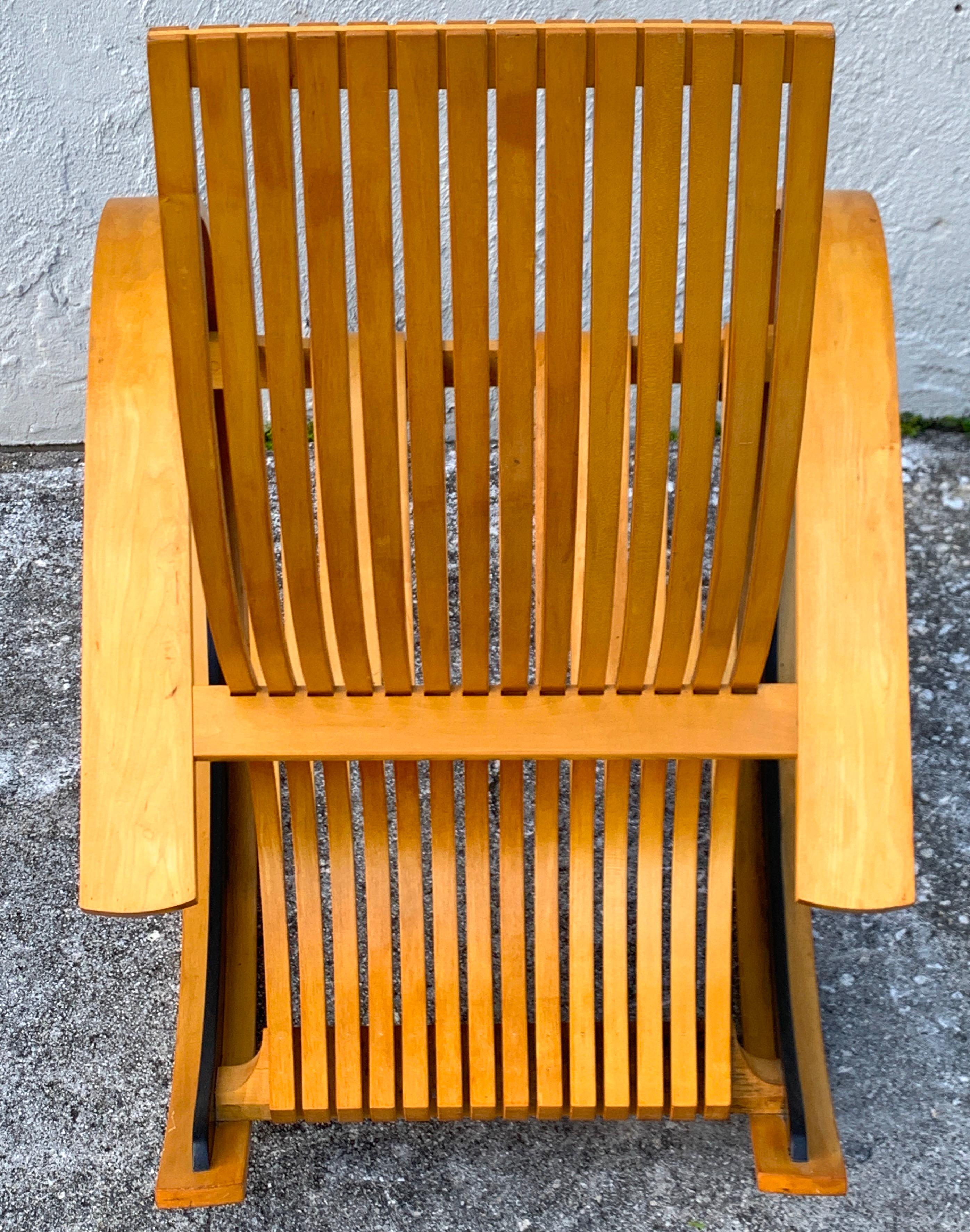 Cato Rocker/ Rocking Chair, by Tony Portus, circa 1990 In Good Condition In West Palm Beach, FL