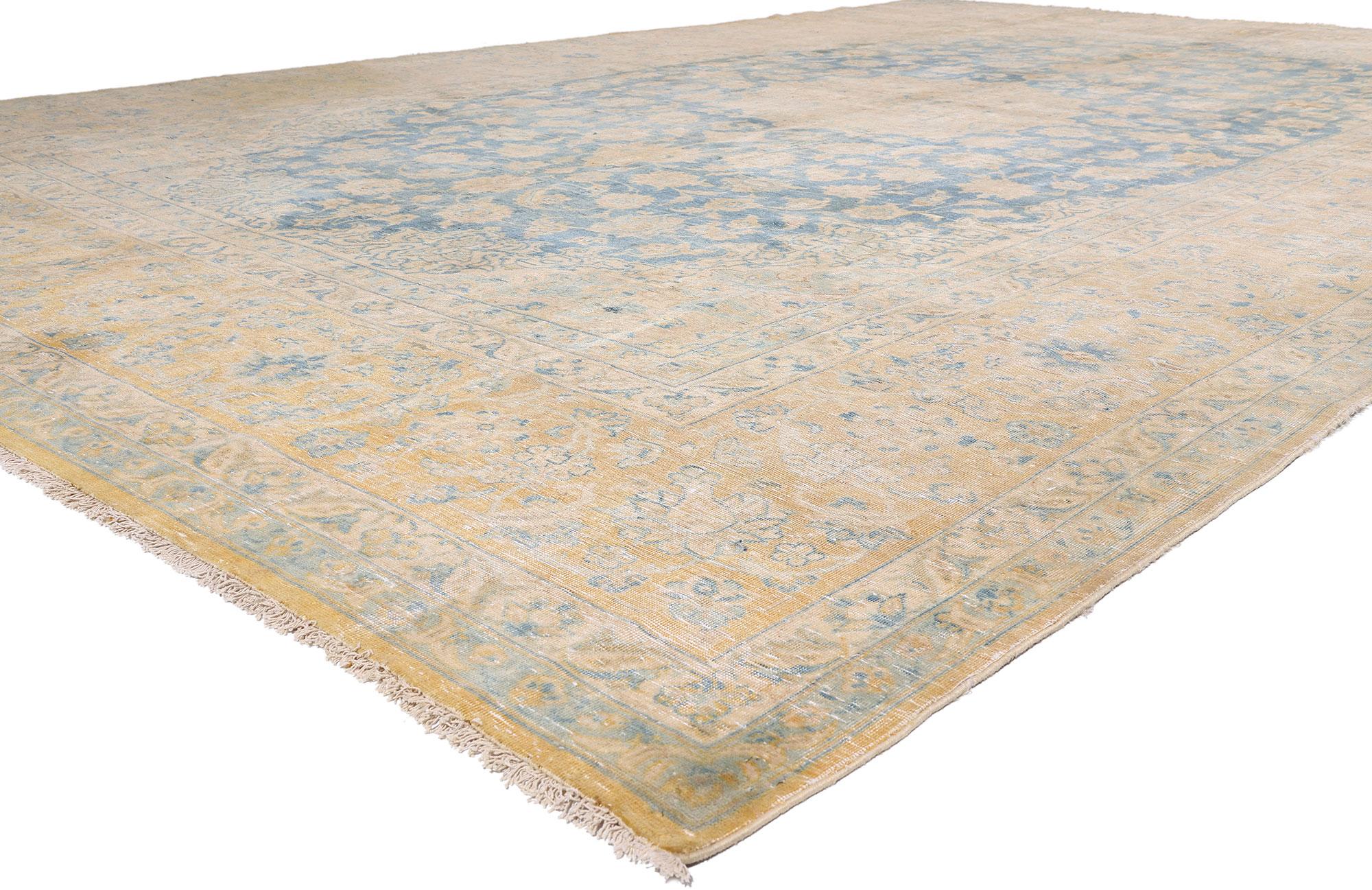 61388 Rare Antique Persian Najafabad Rug, 11'09 x 18'03. This antique Persian Najafabad commands the room with a quiet, aristocratic confidence—the kind of understated opulence that only the most discerning collectors recognize instantly.