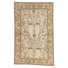 The Celestial Garden: Vintage Persian Qum Tree-of-Life Masterwork of Tranquility