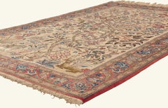The Celestial Orchard: A Vintage Persian Qum Masterpiece of Eternal Grace