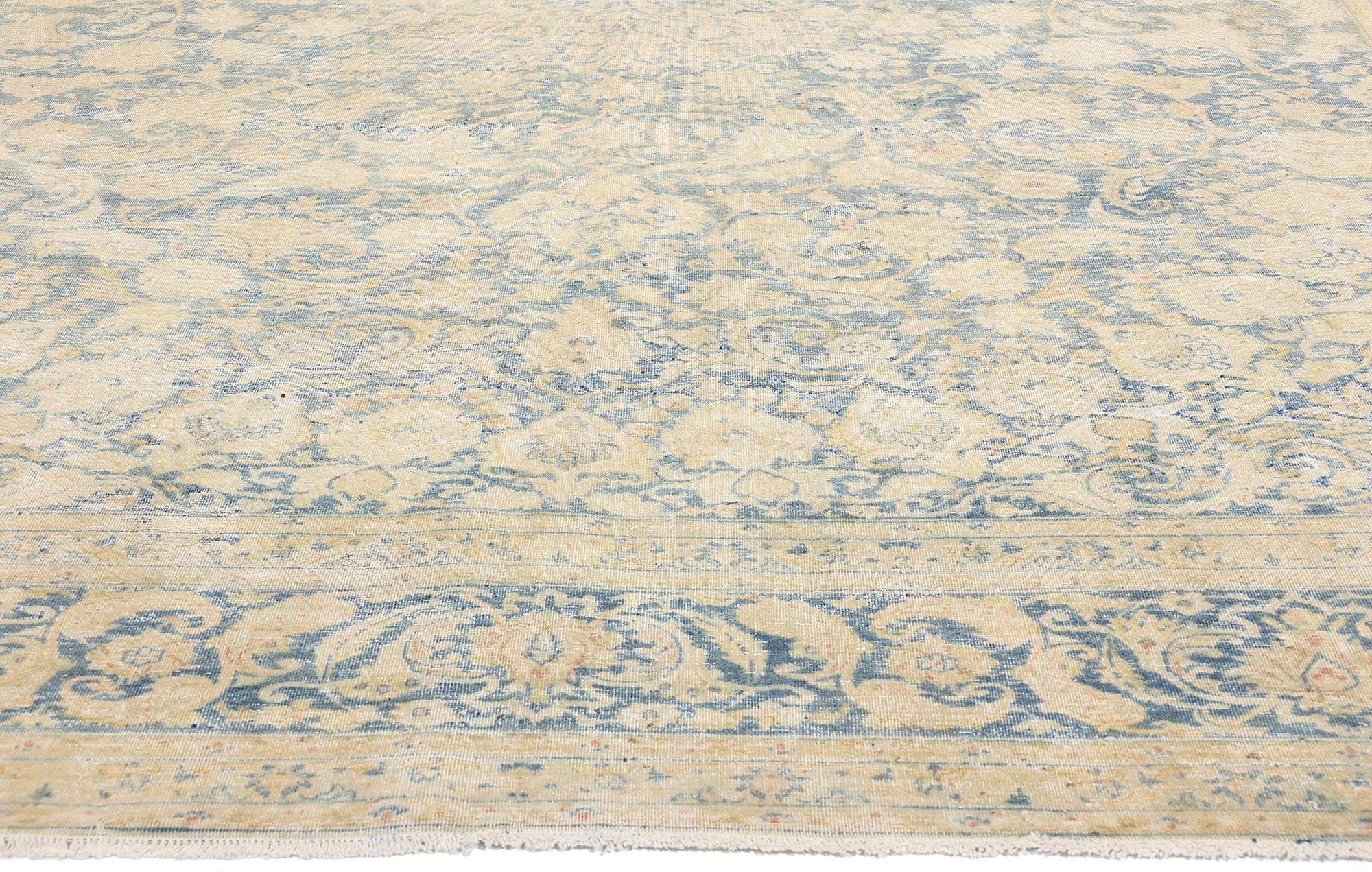 El Susurro Celestial: Una antigua obra maestra persa kashan de gracia etérea Kashan en venta