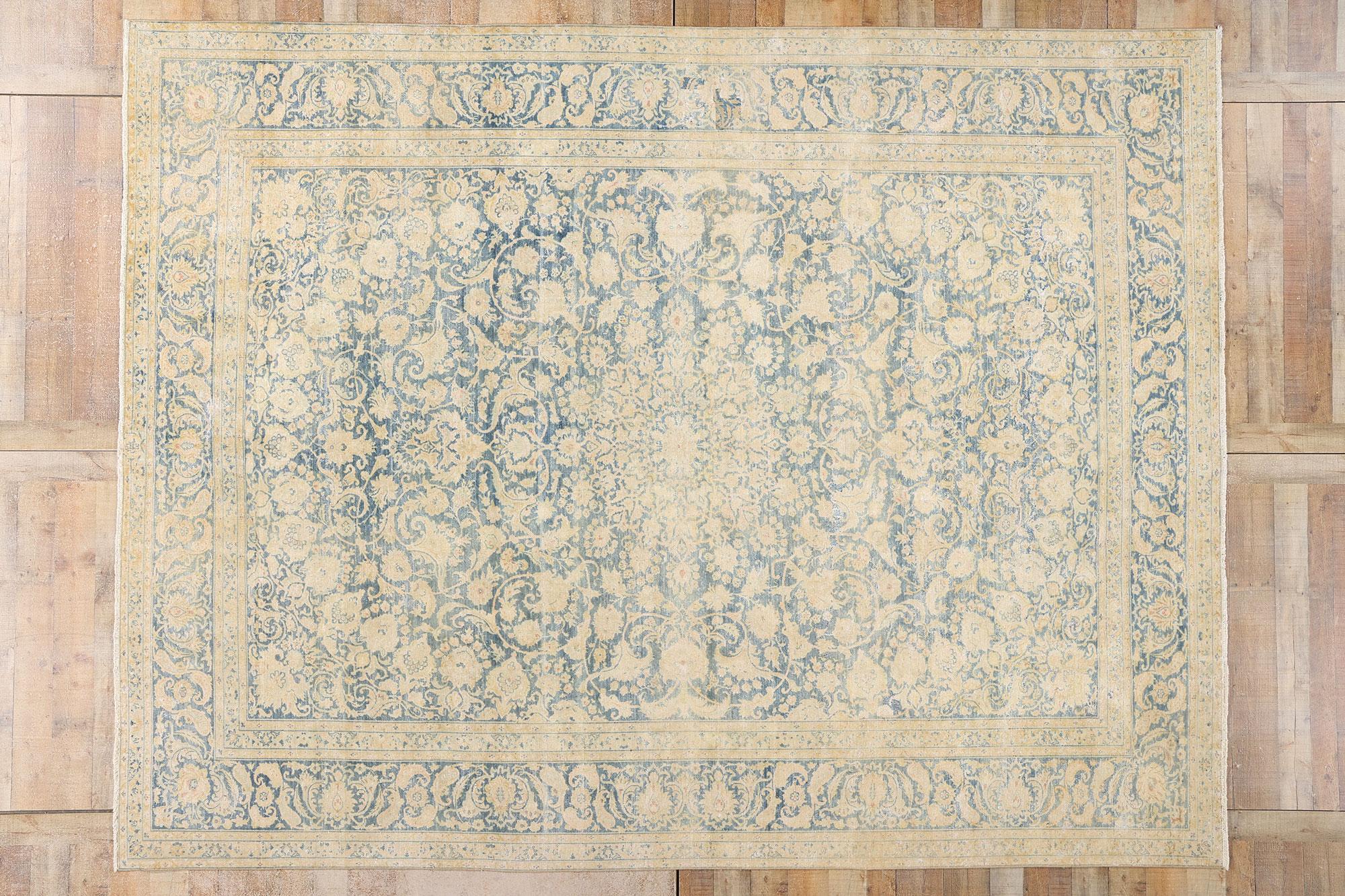 El Susurro Celestial: Una antigua obra maestra persa kashan de gracia etérea Lana en venta