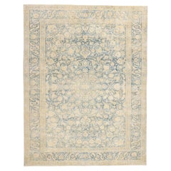 The Celestial Whisper: An Antique Persian Kashan Masterpiece of Ethereal Grace