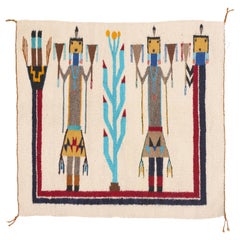 The Ceremonial Chant: Vintage Yeibichai Masterpiece of Sacred Heirloom Elegance