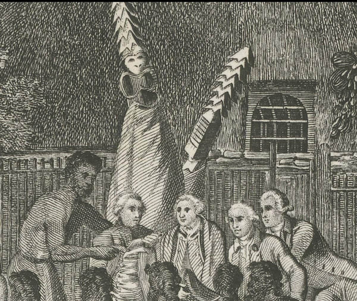 The Ceremonial Offering to Captain Cook in Hawaii, Engraved in 1778