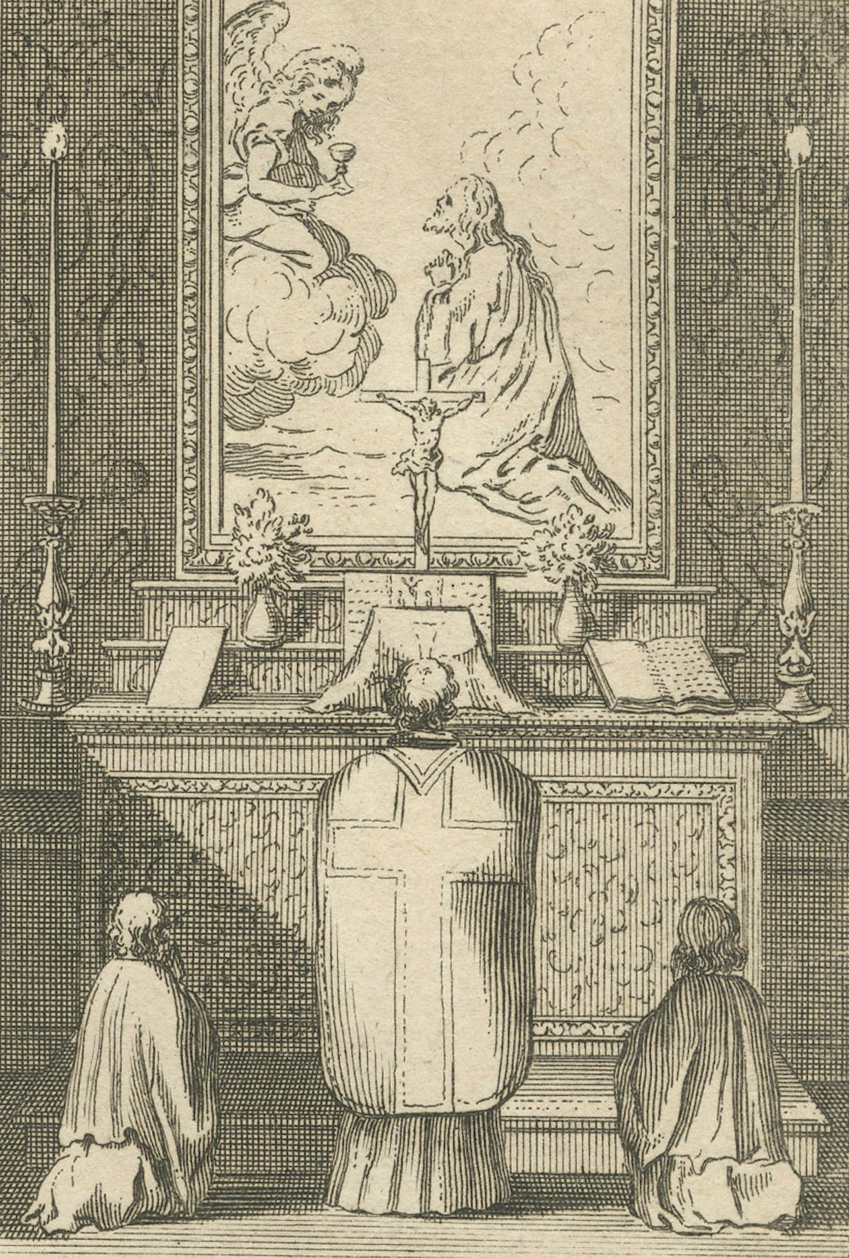 The Ceremonies of the Low Mass – Complete Engraved Cycle in Three Plates, 1734 For Sale 1