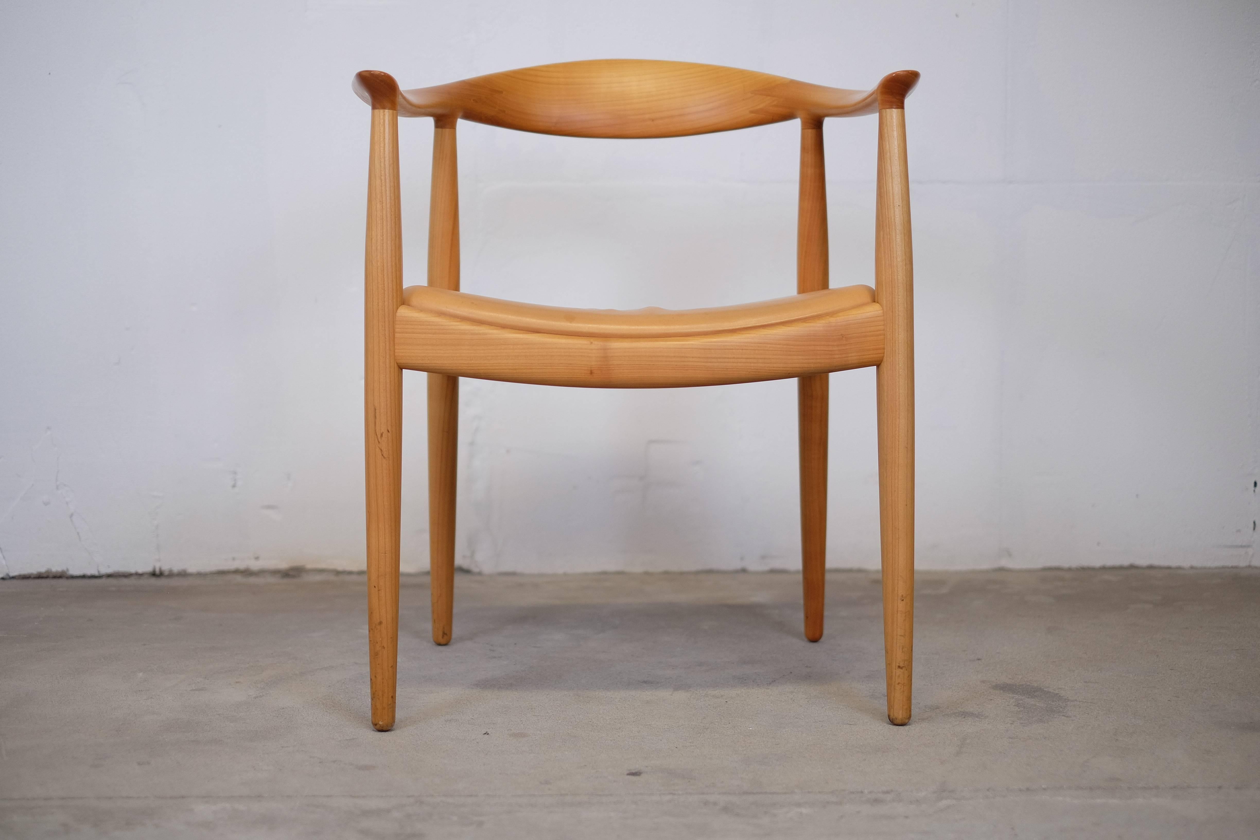 'The Round One' as Wegner referred to it with his usual Provincial modesty, is perhaps the most famous Danish piece of furniture of them all – which says a bit. 

Already a year after the production of this chair startet at Johannes Hansen