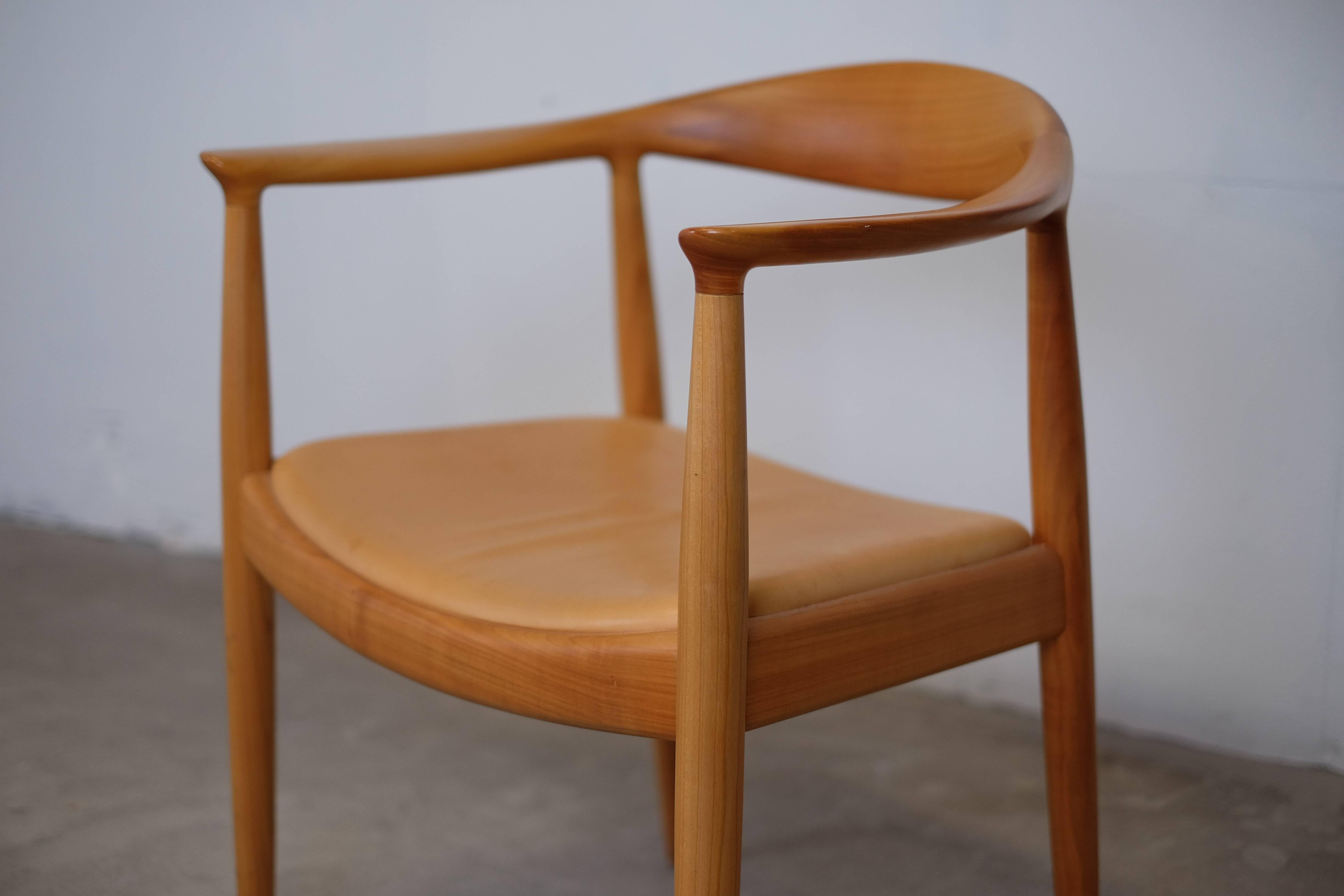 Mid-Century Modern 'The Chair' by Hans. J. Wegner PP501 For Sale