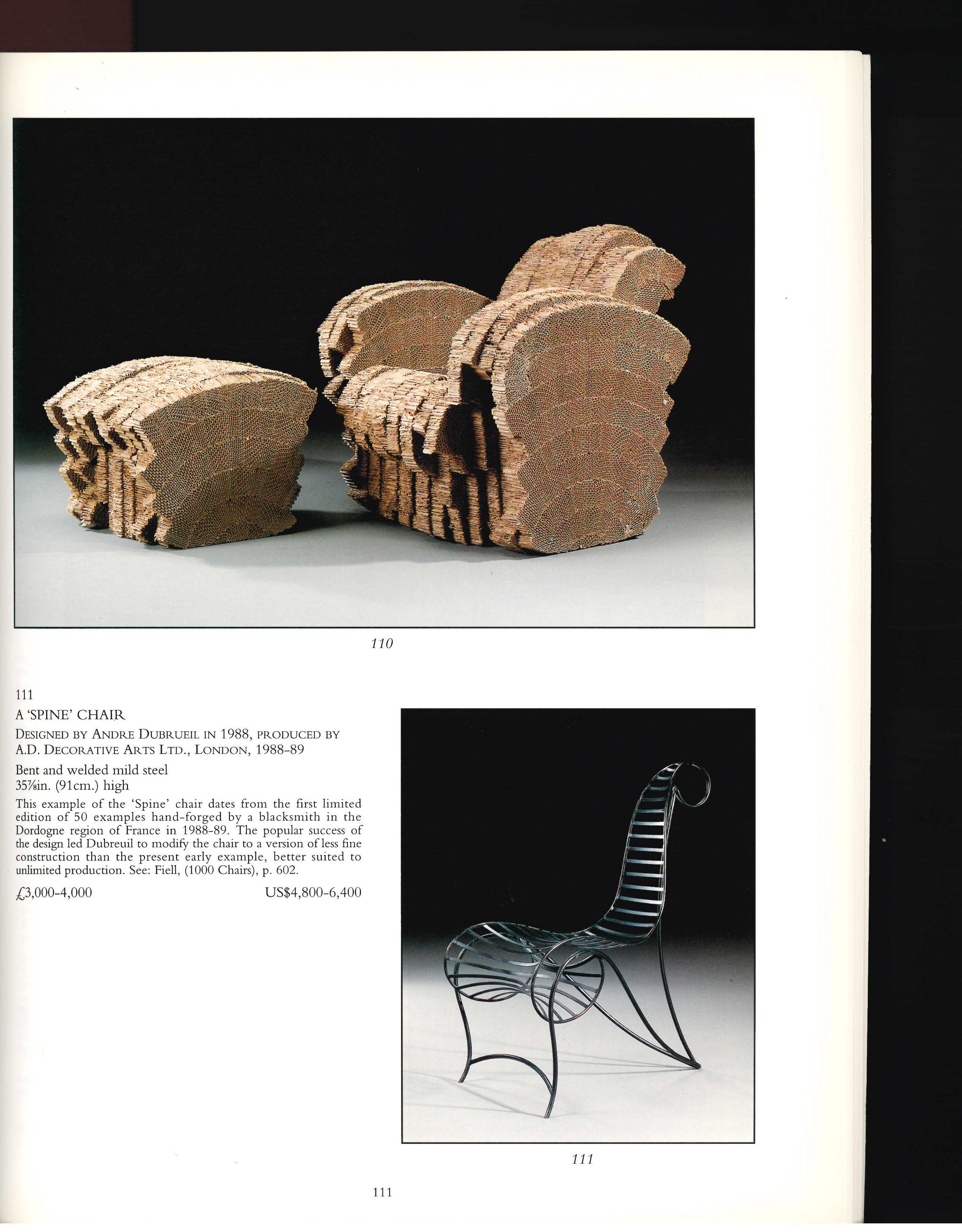THE CHAIR, Christie's Auction Catalogue 29 October 1997 5