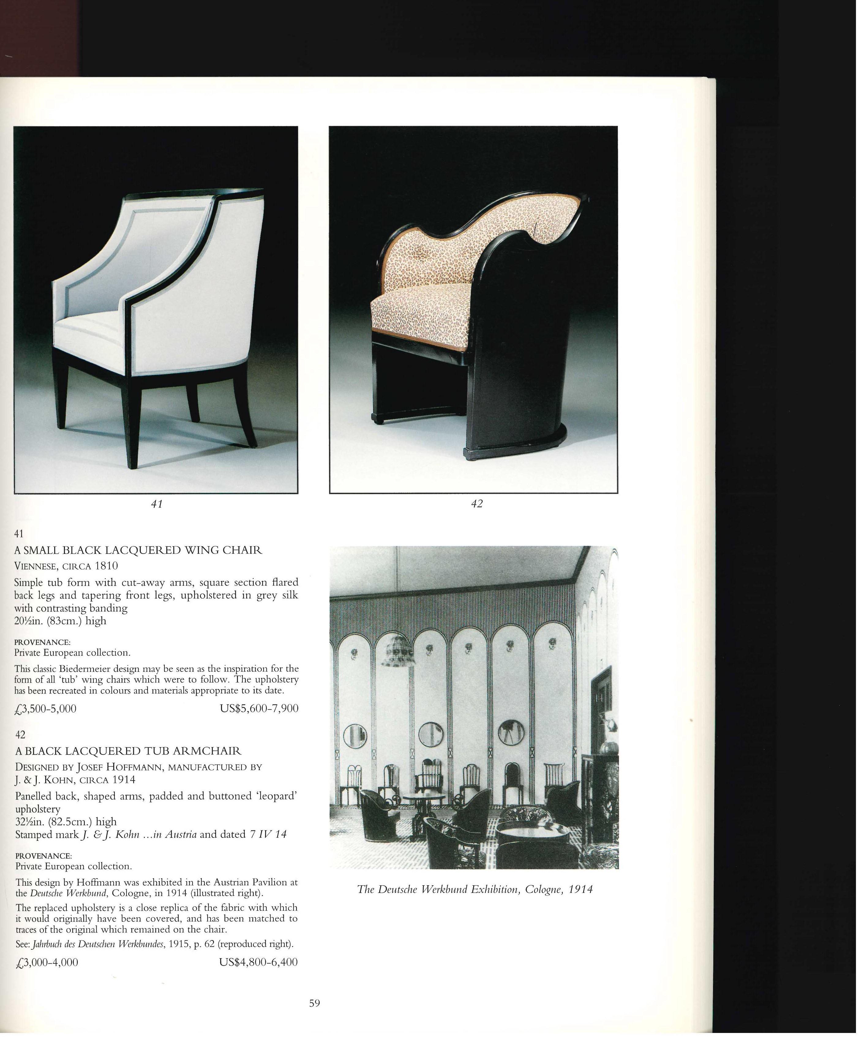 THE CHAIR, Christie's Auction Catalogue 29 October 1997 1