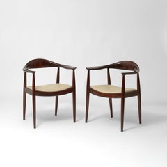Sillas de comedor «The Chair» de Hans J. Wegner, juego de 2