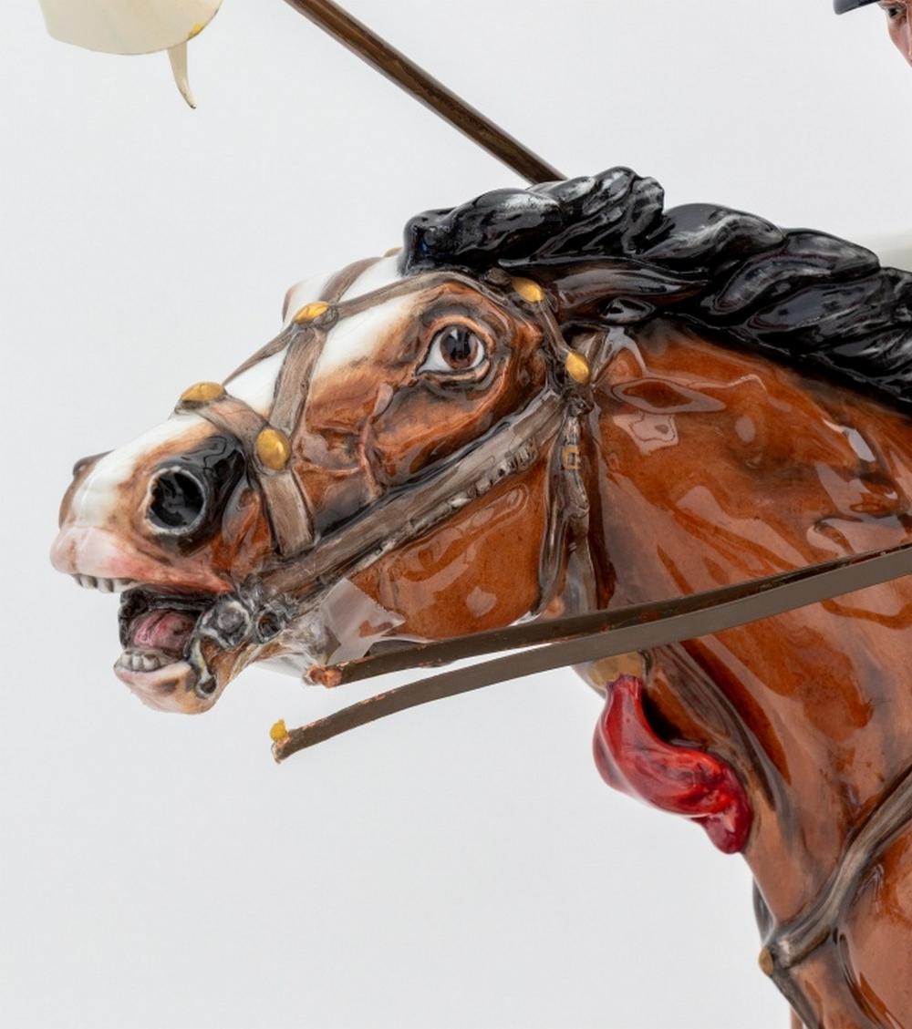 Peint à la main La charge de la brigade légère figurine en porcelaine, Royal Doulton en vente