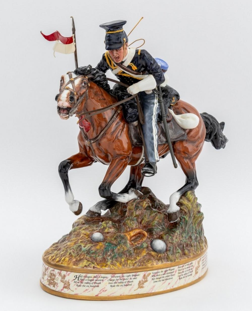 Porcelaine La charge de la brigade légère figurine en porcelaine, Royal Doulton en vente