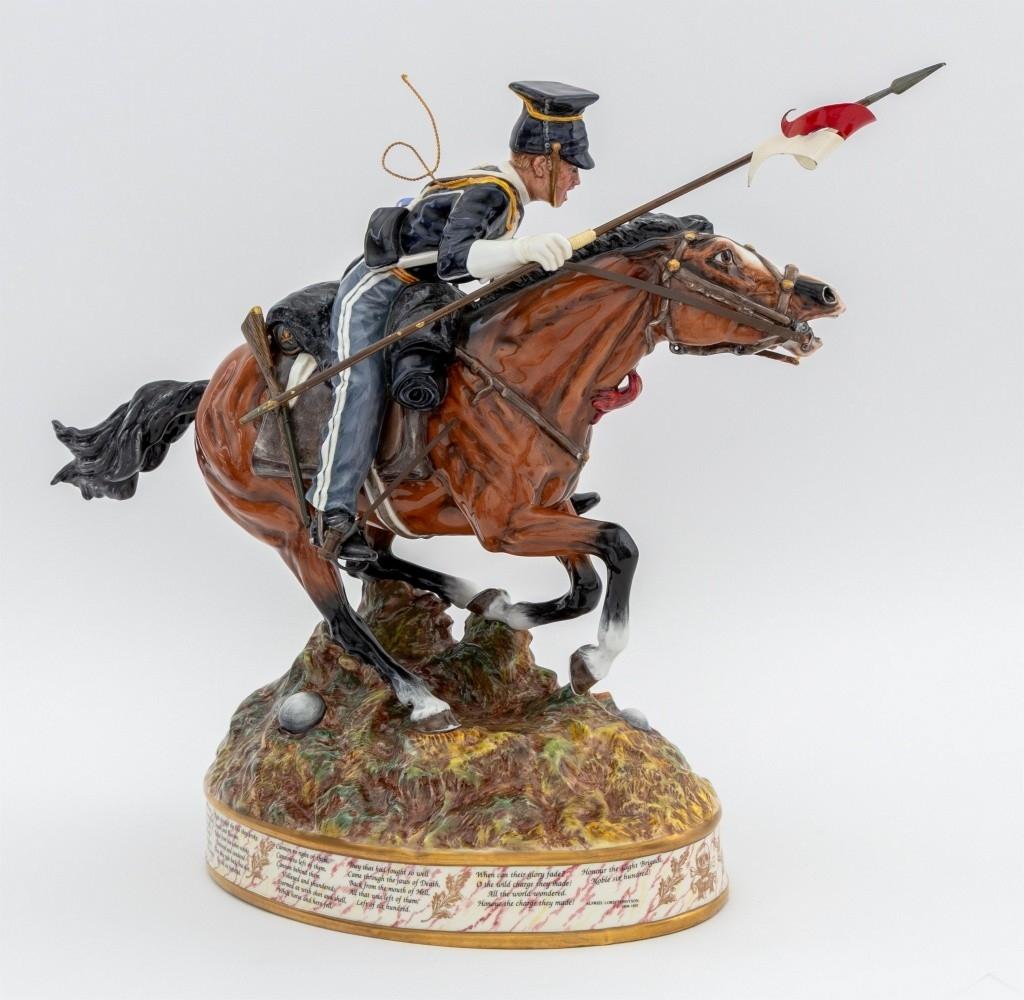 La charge de la brigade légère figurine en porcelaine, Royal Doulton en vente 2