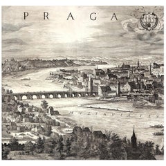 The Charles Bridge, after Engraving by Baroque Czech artist