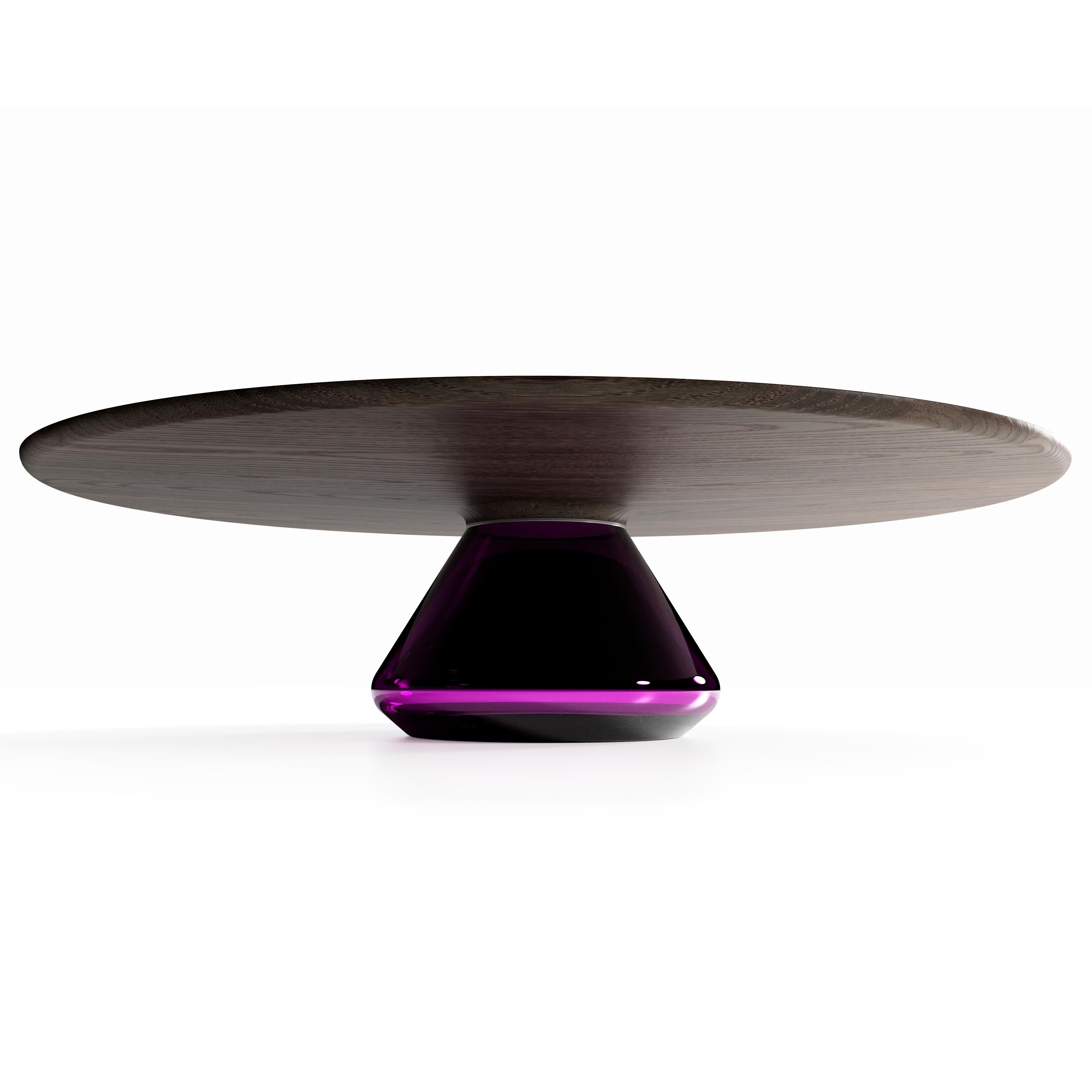 British Charoite Eclipse I, Limited Edition Coffee Table by Grzegorz Majka For Sale