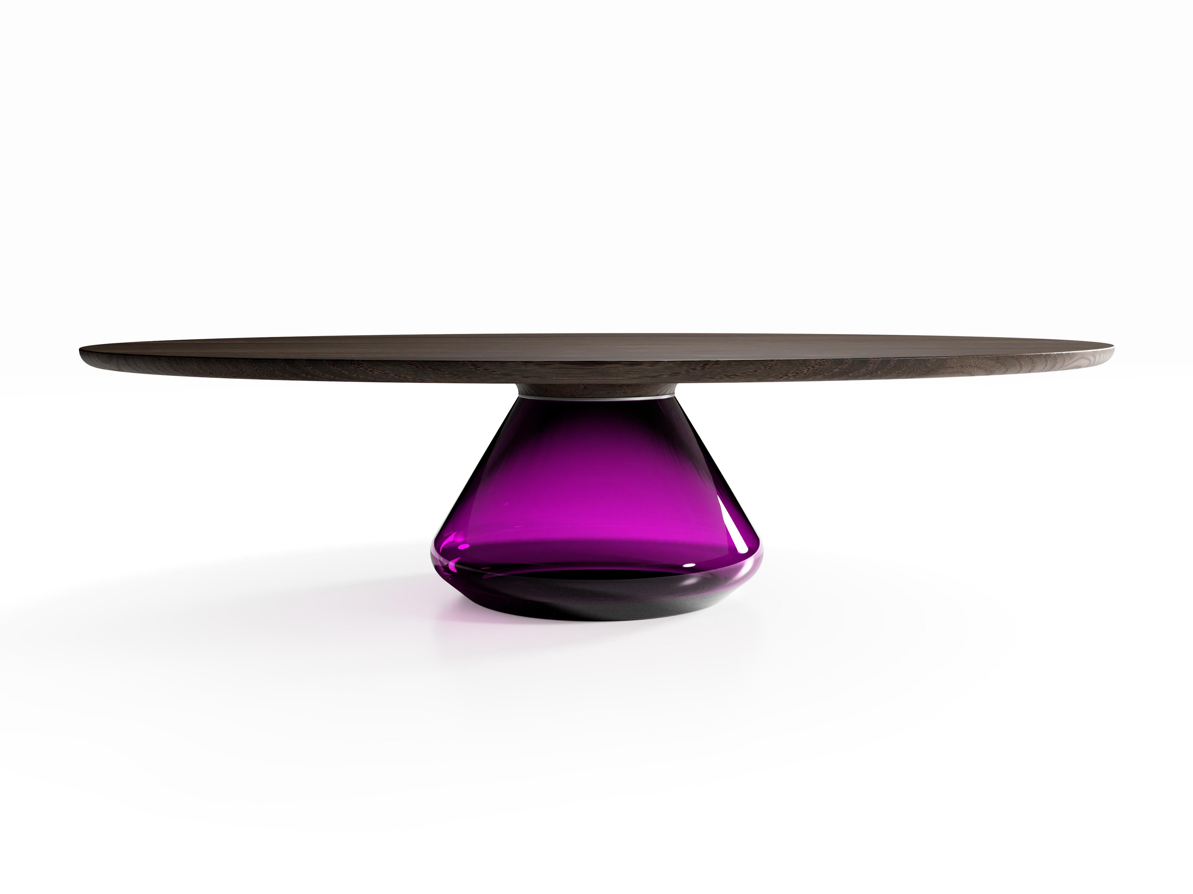 Contemporary The Charoite Eclipse I, Limited Edition Coffee Table by Grzegorz Majka