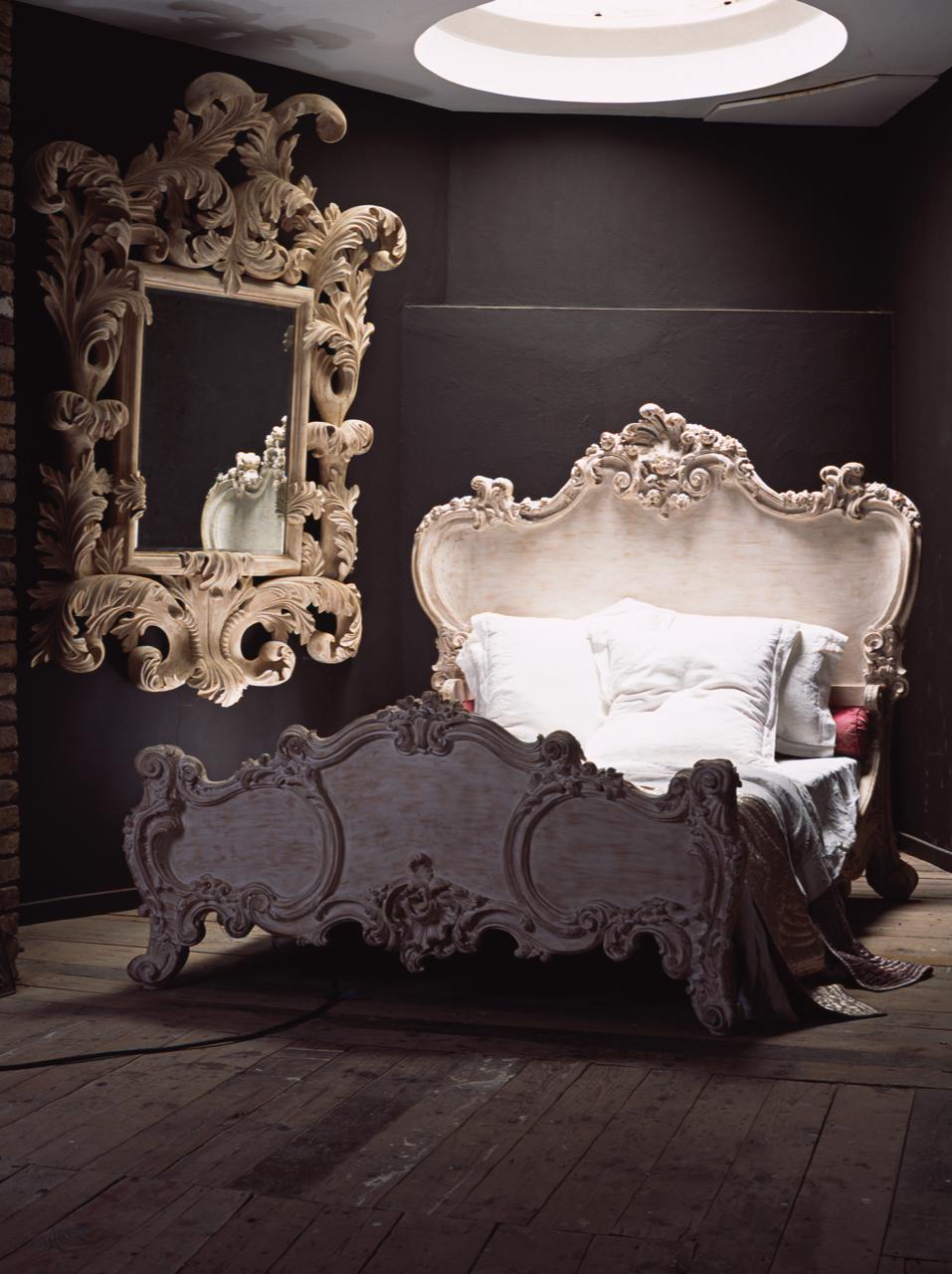 Cherub Bed Hand Crafted in the Rococo Style Made by La Maison London For Sale 1