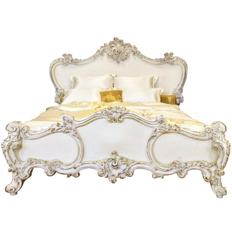 The iconic Rococo style Cherub Bed, hand carved in solid wood, is featured in the bedrooms of Soho House, NY and Crazy Bear, UK. The playful curves, harmonious proportions and generous depth of carving make for a piece that expresses comfort,