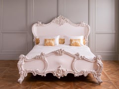 Large Bed Hand made to order in the Rococo Style By La Maison London US King