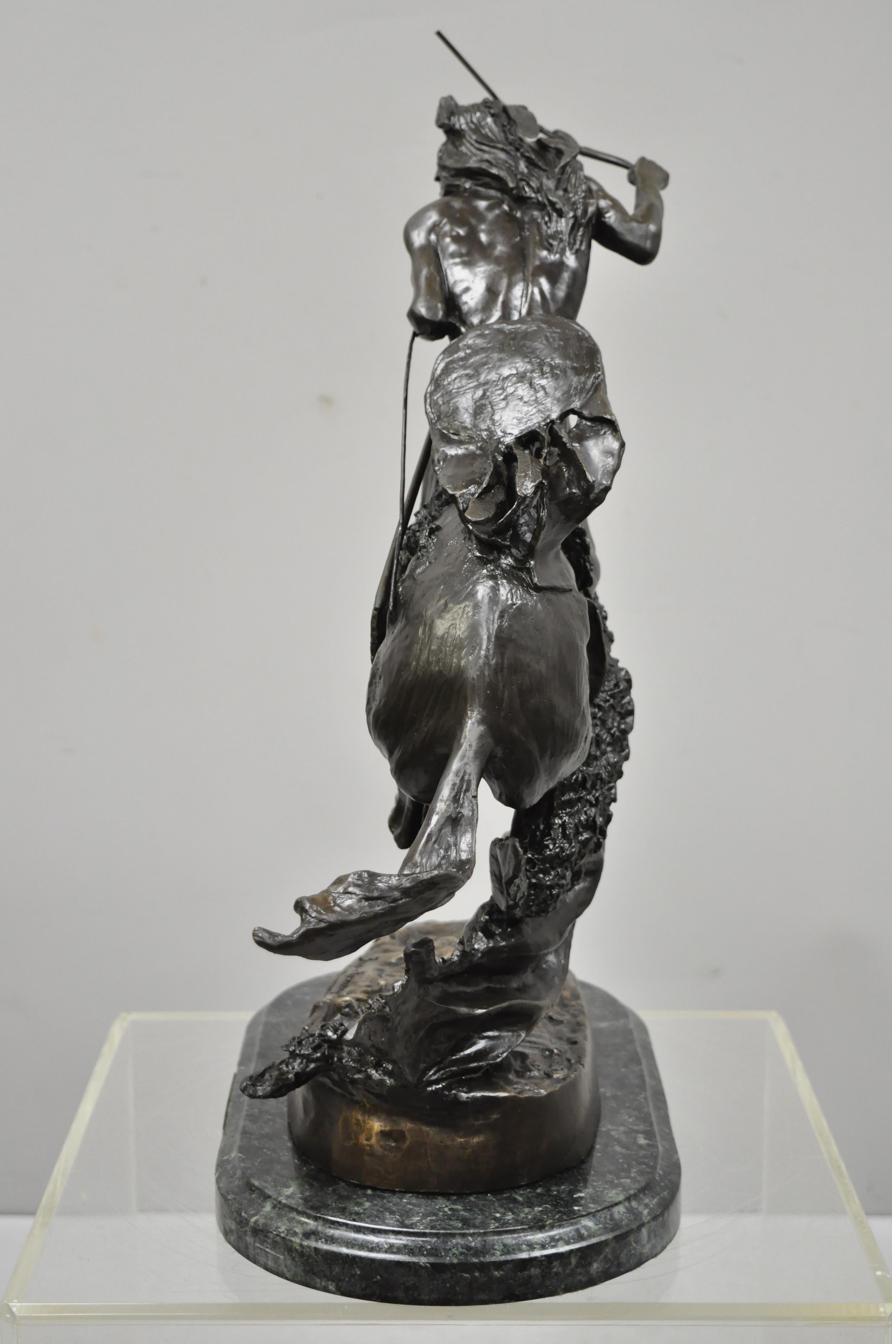 Cheyenne After Frederic Remington Bronze Statue Sculpture Limited 279/575 1