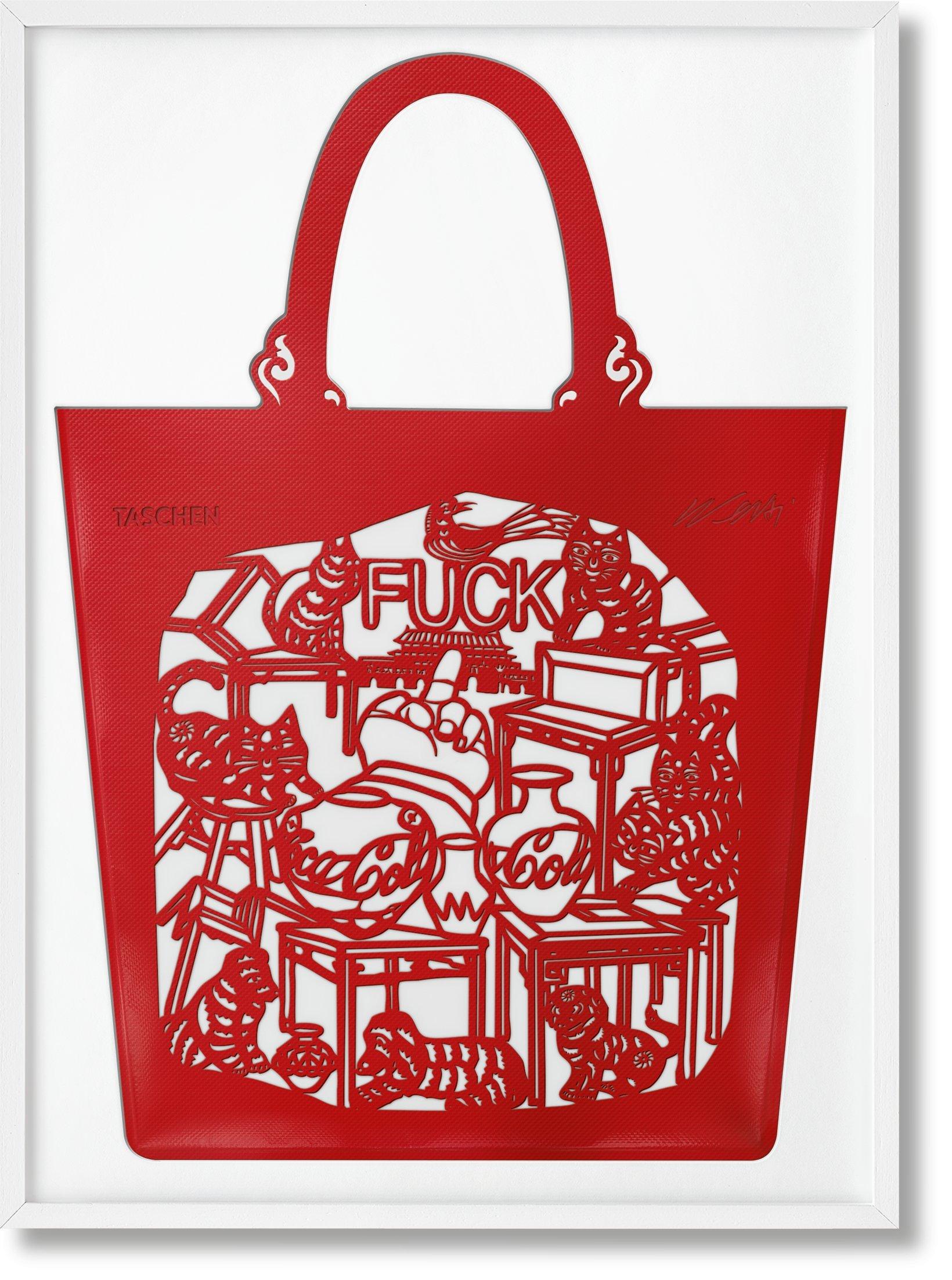 XXIe siècle et contemporain Sac cabas « Cats & Dogs » de Ai Weiwei en porcelaine en vente