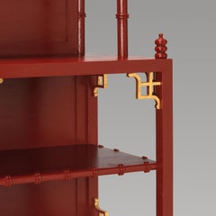 The Chinoiserie Pagoda Waterfall Bookcase