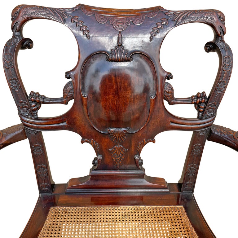 Mahogany The 'Chippendale' Chair For Sale