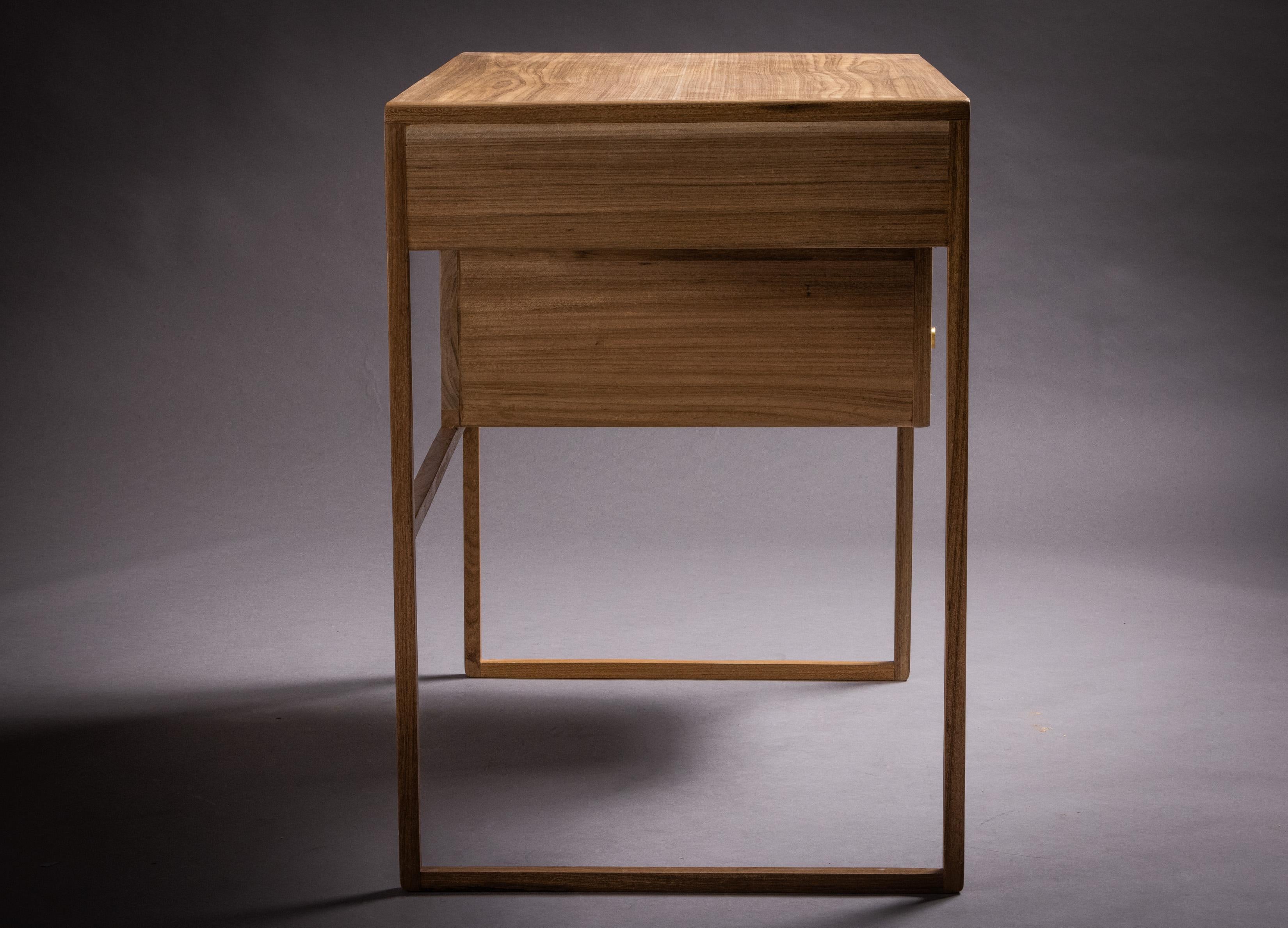 Modern The Chiquita Desk. Brazilian Solid Wood and Natural Straws. For Sale