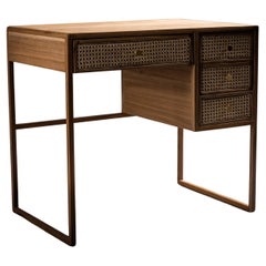 The Chiquita Desk. Solid Brazilian Wood and Natural Straws.