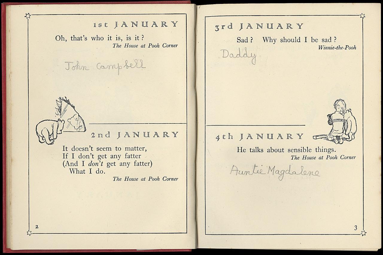English The Christopher Robin Birthday Book – A. A. Milne (owned by Tolkien's daughter) For Sale