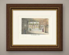 The Church of the Apocalypse on Patmos, Hand Colored Lithograph, 1842