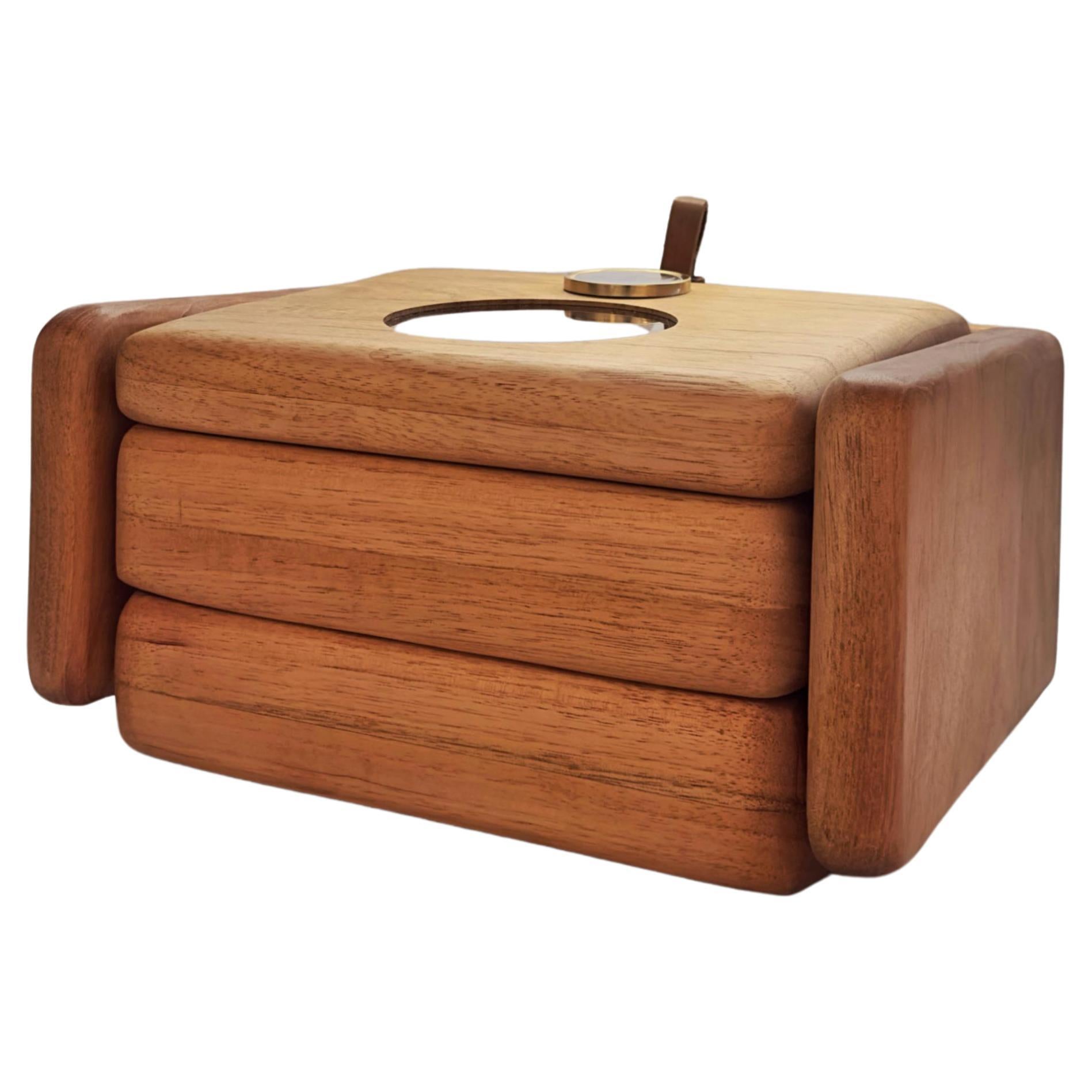 Humidor Box Joá - Contemporary Cedarwood Cigar Box For Sale