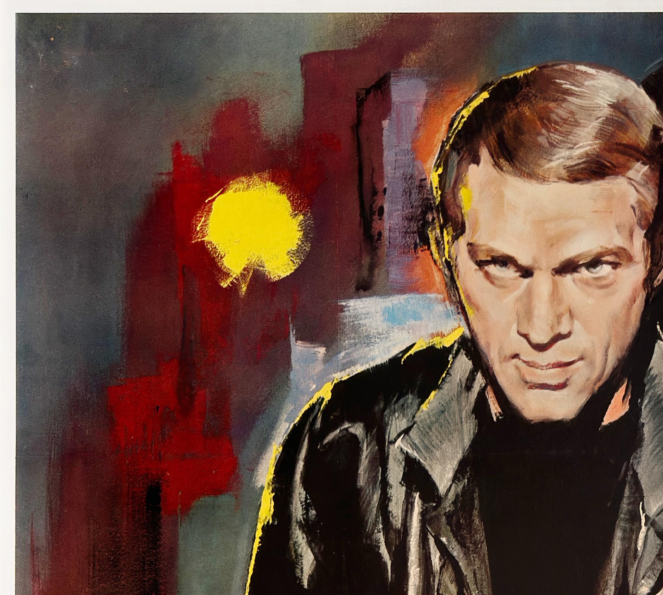 Adoriamo l'opera d'arte di Georges Allard che compare su questo poster originale del primo anno di uscita del film francese Grande per il classico di Steve McQueen The Cincinnati Kid. A nostro avviso, il miglior poster per il titolo.  

In The