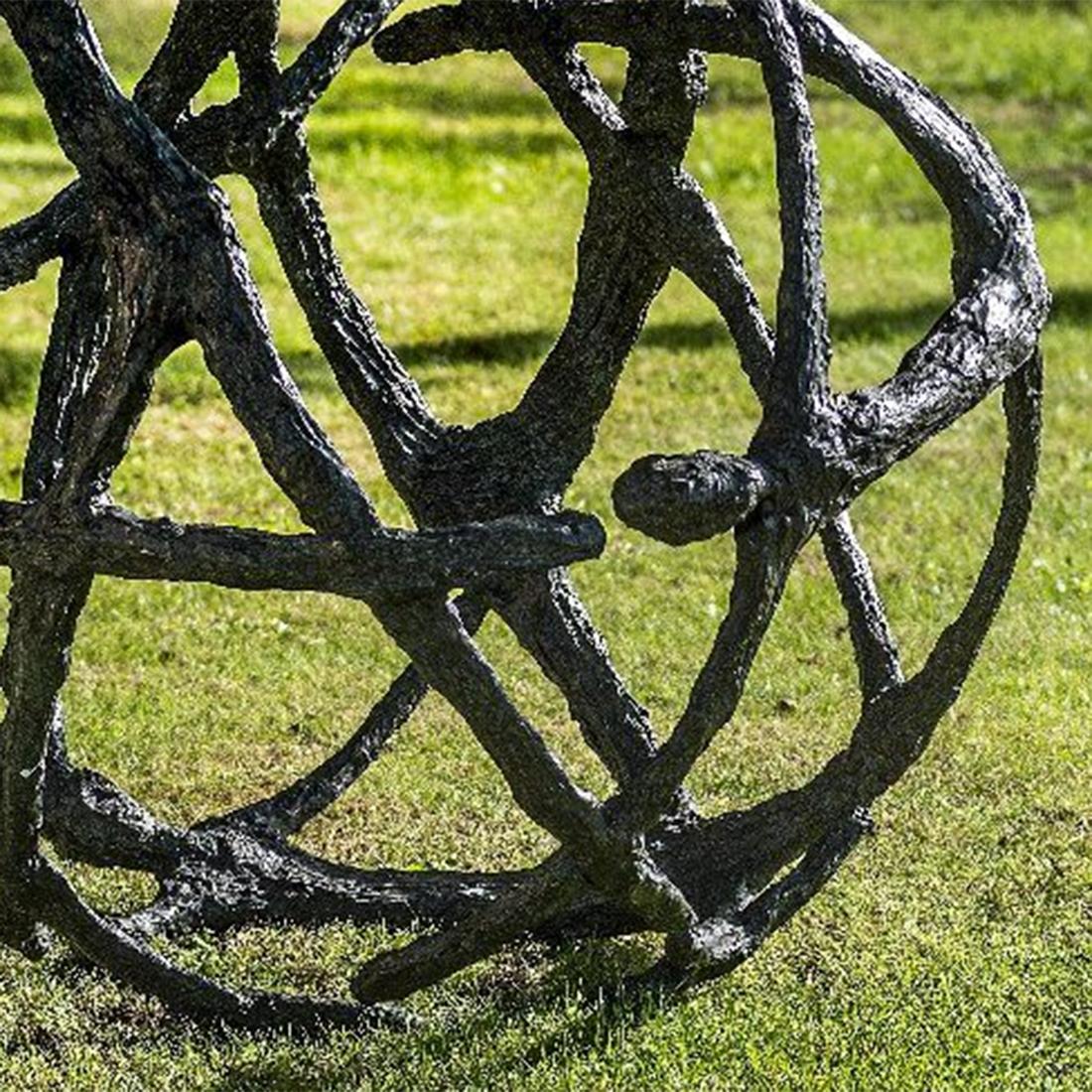 Circle Bronze Sculpture For Sale 1