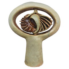 "Il cerchio", scultura in ceramica di Nebojsa Veselinovic Djura, Jugoslavia anni '80